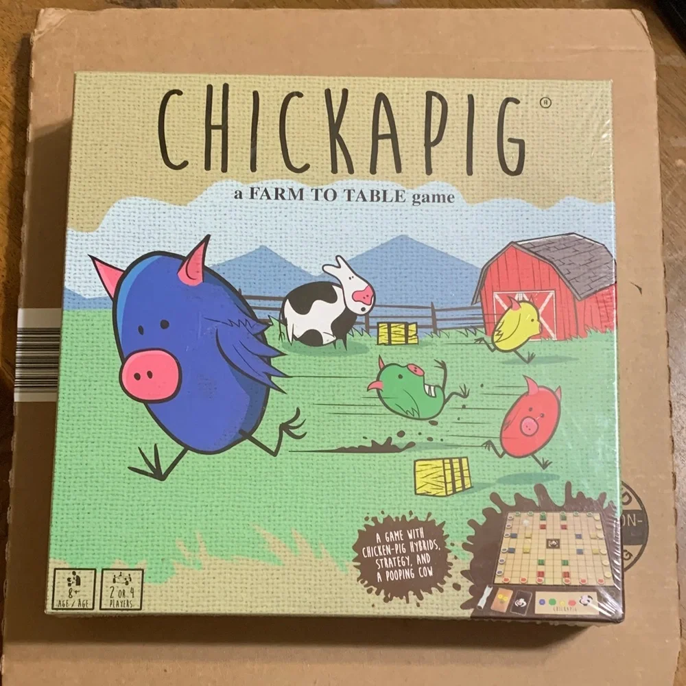 Chickapig Board Game - Colorful Farm Animals. 🆕 Sealed